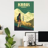  Kabul, Afghanistan Reizen Poster (Thuiskantoor)