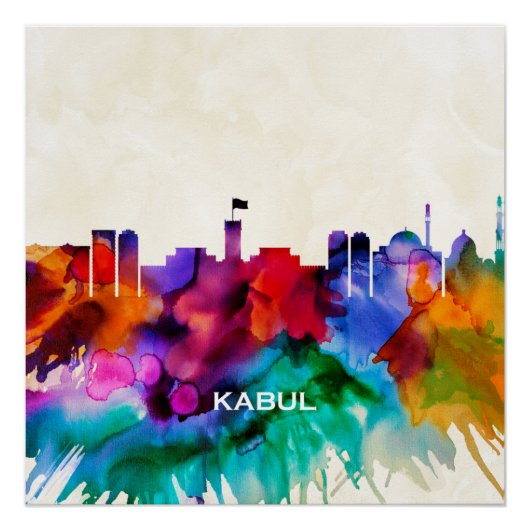 Kabul Skyline Perfect Poster (Voorkant)