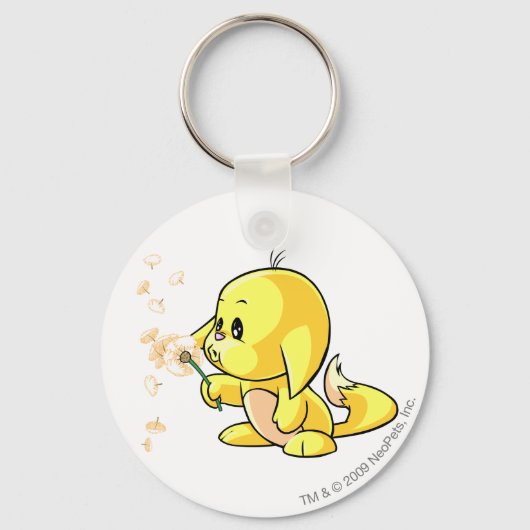 Kacheek Yellow Sleutelhanger (Voorkant)
