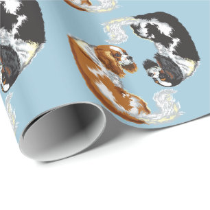 kachels voor inktvis spaniel verpakkingspapier cadeaupapier
