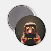 Kachina Doll Face Love You Meer Script Grappig Sch Magneet (Voorkant / Achterkant)