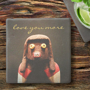 Kachina Doll Face Photo Love You Meer Script Schat Stenen Onderzetter
