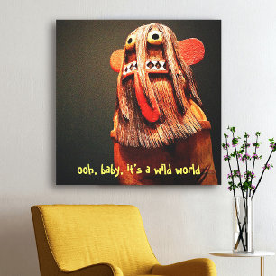 Kachina-poppenfotografie Het is een wilde wereld S Canvas Afdruk
