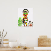Kachina print "Morning" (Keuken)