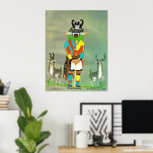 Kachinedruk "Antelope" Poster (Thuiskantoor)