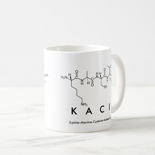Kaci peptide nom mug (Devant droit)