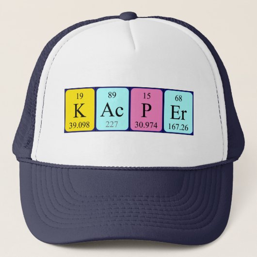 Kacper periodiek table name pet (Voorkant)