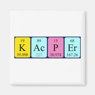 Kacper periodieke lijstnaam magneet