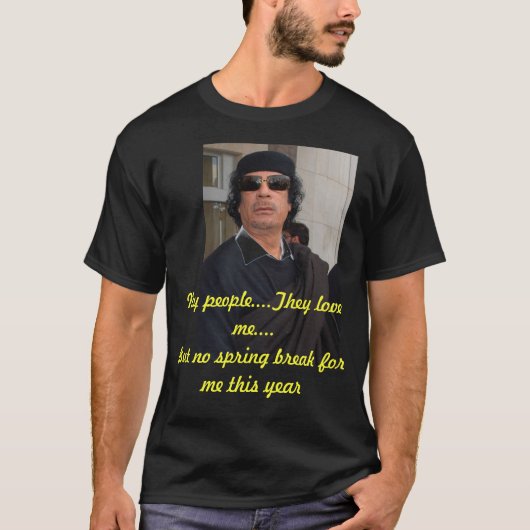 Kaddafi T-shirt (Voorkant)