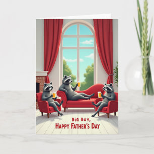 Kader Vaderdag kaart met boogvenster