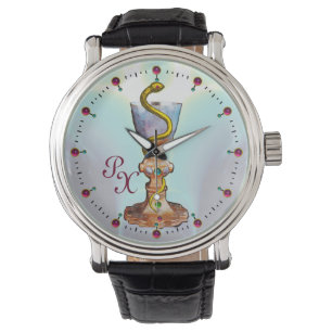 KADER VAN HYGEIA MONOGRAM Medicine, Pharmacy, Blue Horloge
