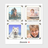 Kaders met omgezette foto's Portret Collage Sticker (Vel)