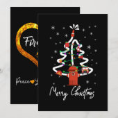 Kado brandweerman | Prettig kerstfeest brandweerma Feestdagenkaart (Voorkant / Achterkant)