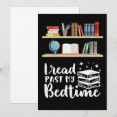 Kado voor lezers Ik las voorbij mijn bedtijd Kaart (Voorkant / Achterkant)