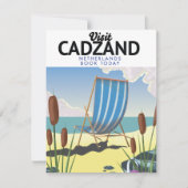 Kadzand-Nederlandse strandreisposter (Voorkant)
