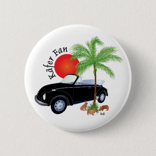 Käfer Cabrio Fan Button (Voorkant)