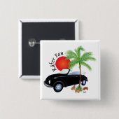 Käfer Fan Buttonnen Vierkante Button 5,1 Cm (Voorkant /achterkant)