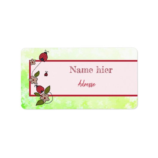 Käferparade Etiket (Voorkant)