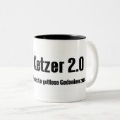 Kaffeepause 2.0 tweekleurige koffiemok (Voorkant rechts)