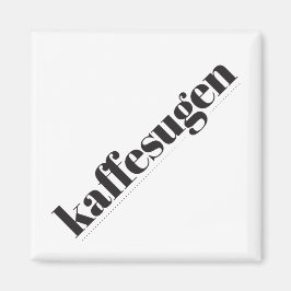 Kaffesugen Black en White Magnet Magneet