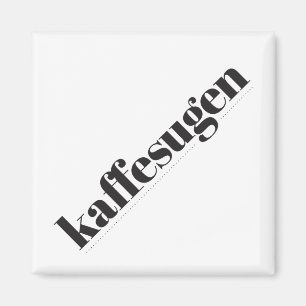 Kaffesugen Black en White Magnet Magneet