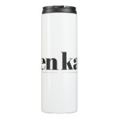 Kaffesugen Black en White Thermal Tumbler Thermosbeker (Achterkant)