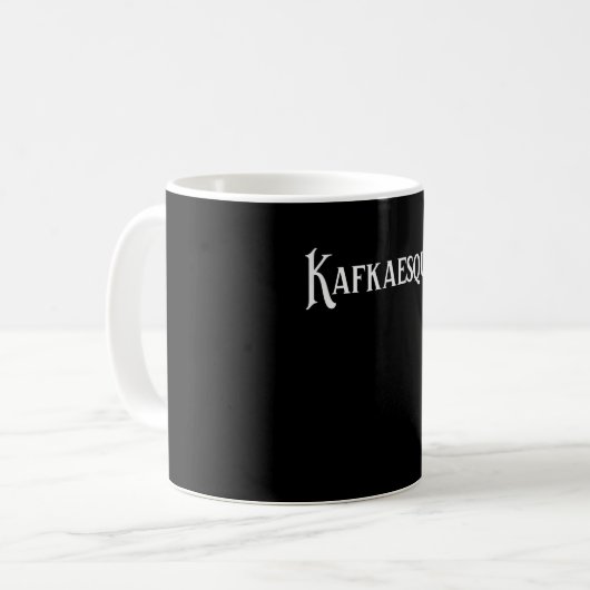 Kafkaesque Franz Kafka Koffiemok (Voorkant links)
