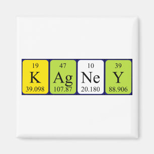 Kagney periodiek table name magnet magneet