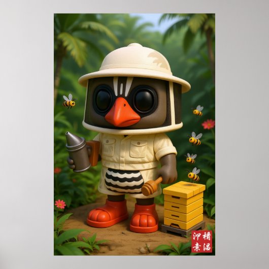 Kagu Beekeeper Poster (Voorkant)