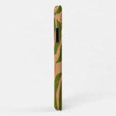 Kahanu Hawaiian Palm Faux Wood in Green Case-Mate iPhone Case (Achterkant/rechts)