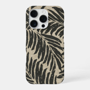Kahanu Palmen Hawaiiaanse Linnen Textuur iPhone 16 Pro Hoesje
