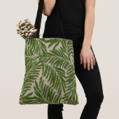 Kahanu Palms Hawaiian Linen Texture Beach Bag Tote Bag (Dichtbij)