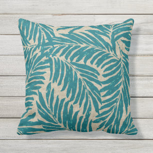 Kahanu Palms Hawaiian Linen Texture Buitenkussen