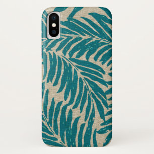 Kahanu Palms Hawaiian Linen Texture iPhone X Hoesje