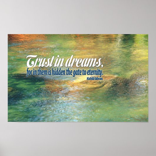 Kahlil Gibran Inspirerend Quote Poster (Voorkant)