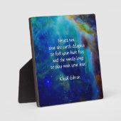 Kahlil Gibran op aarde Fotoplaat (Voorkant)