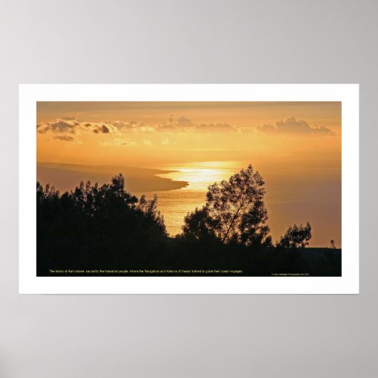 Kaho'olawe Sunset Poster (Voorkant)