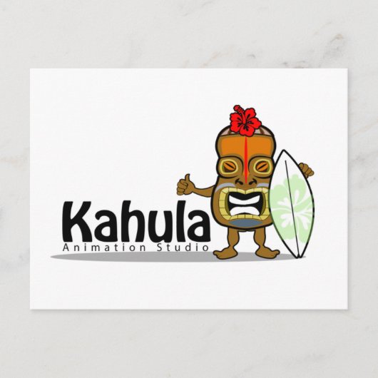 Kahula Animation Tiki Man Carte postale (Devant)