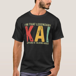 Kai Persoonlijke Naam Voornaam Grappig Kai Gezegde T-shirt