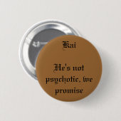 Kai Ronde Button 5,7 Cm (Voorkant /achterkant)