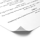 KAIA Minimalistisch Huwelijksmenuutje Poster (Hoek)