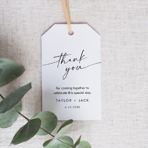 KAIA minimalistische bruiloft gunst Label Cadeaulabel