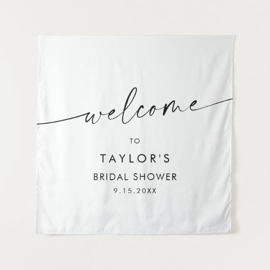 KAIA Minimalistische Bruiloft-ontvangst  Wandkleed (Voorkant)