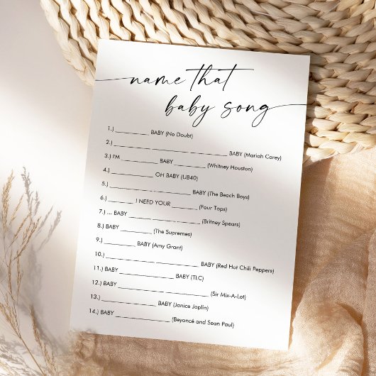 KAIA Nom Que Bébé Chanson Carte De Jeu