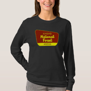 Kaibab National Forest Arizona Retro Bord T-shirt