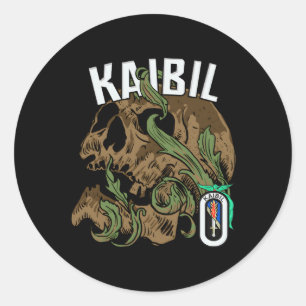 Kaibil Guatemala Kaibiles Special Force Fuerzas Es Ronde Sticker