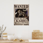 Kaido Wanted Bounty Poster (Keuken)