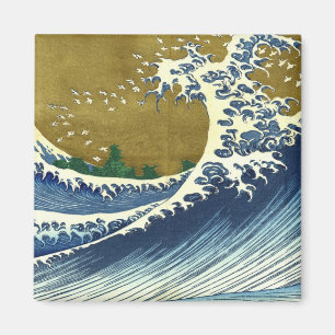 Kaijo no Fuji Hokusai wave Kanagawa Magneet