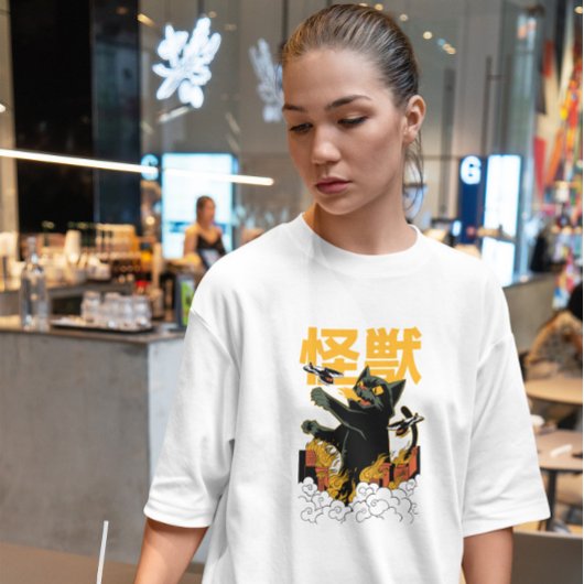 Kaiju Anime Cat Monster T-shirt