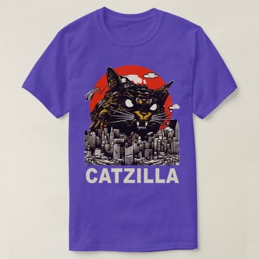 Kaiju Cat Monster Catzilla 4 T-shirt (Design voorkant)